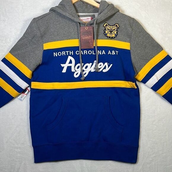 Mitchell & Ness NCAA North Carolina A&T Aggies Hoodie pullover - Men Medium- NWT - Picture 1 of 7